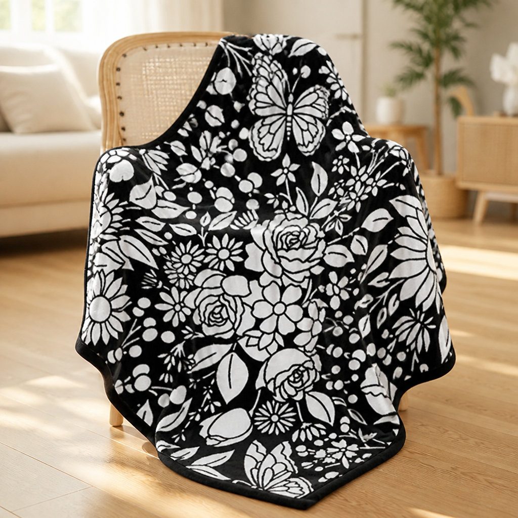 Kids Coloring Blanket Washable Reusable 127 x 150 Cm