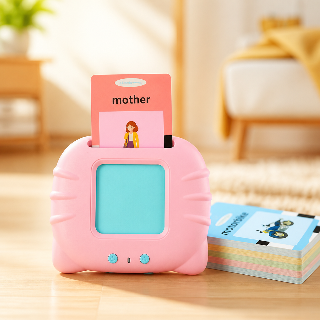 Flashcard Reader Talking Screen-Free Includes Cards