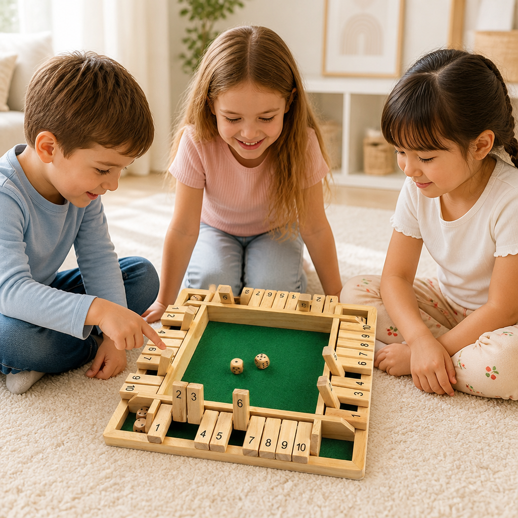 Children's Math Board Game Wooden Interactive Ages 3+