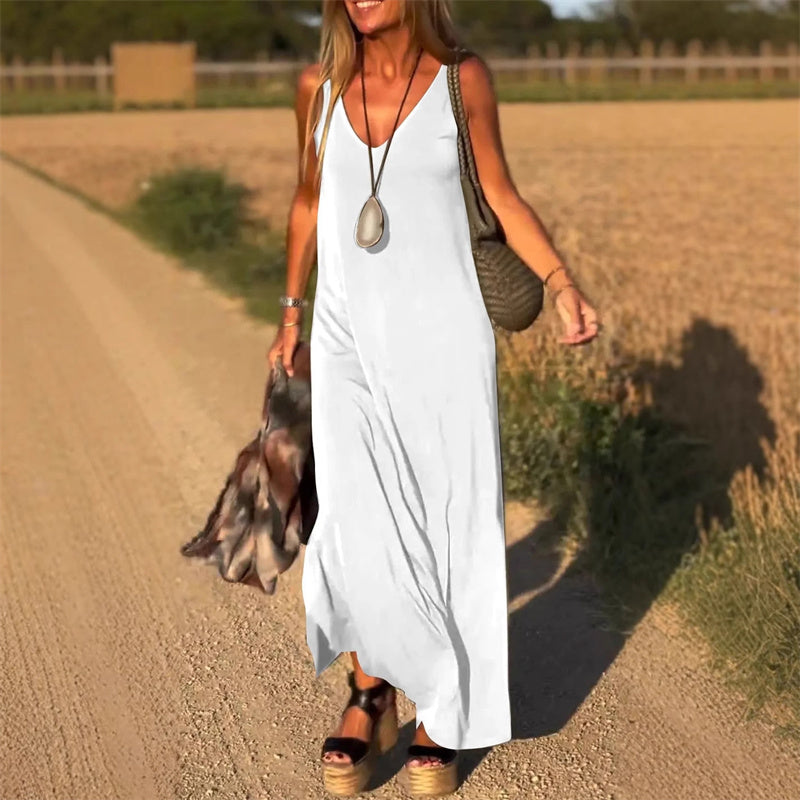 LunaSilk™ Maxi Dress — Experience Effortless Glamour That Moves With You