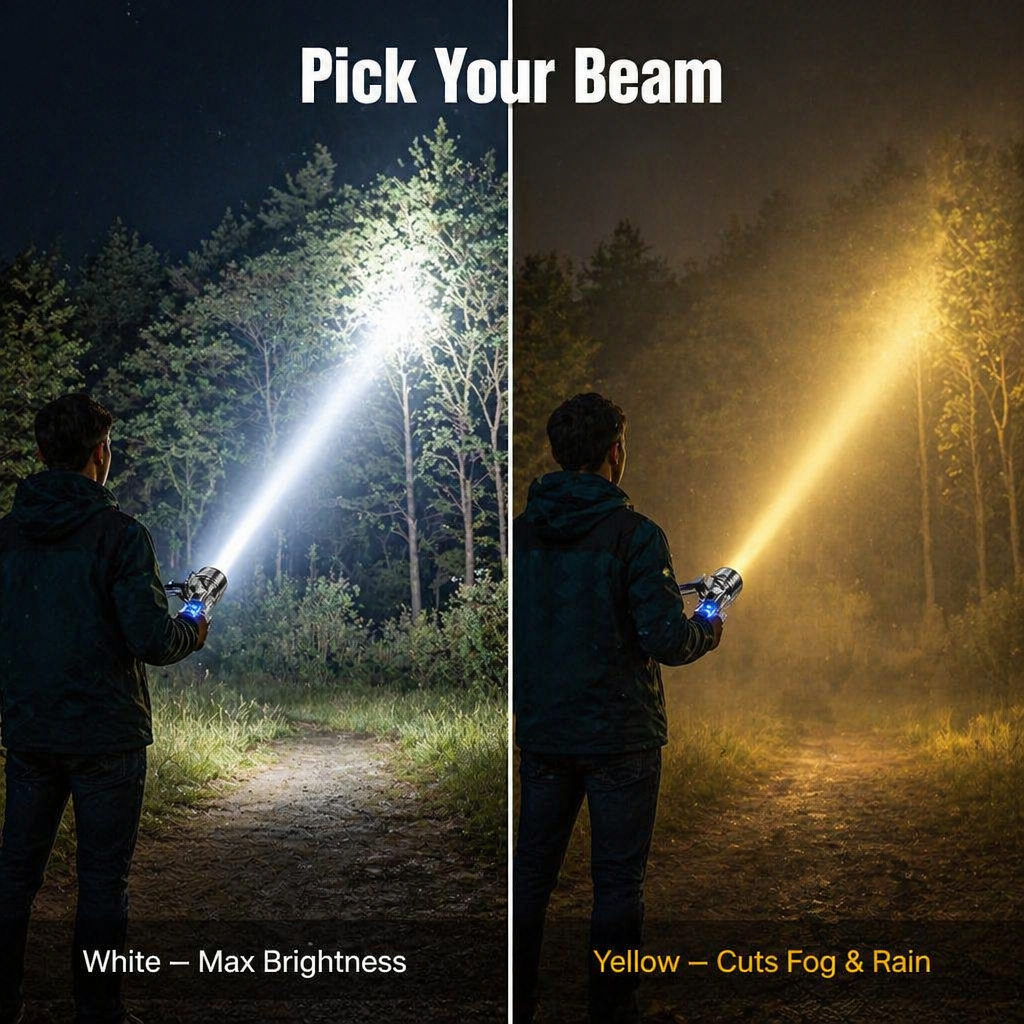 RamaraBeam™ — Throw a Beam Past the Tree Line and Charge Your Phone Too