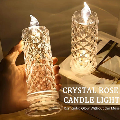 LumiRadiance™ Crystal Candle — Transform Every Night into a Mesmerizing Glow of Cozy, Carefree Magic