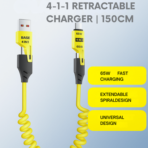 PulseWave Stretch™ — Command Your Power with Lightning-Fast, Tangle-Free Charging Freedom