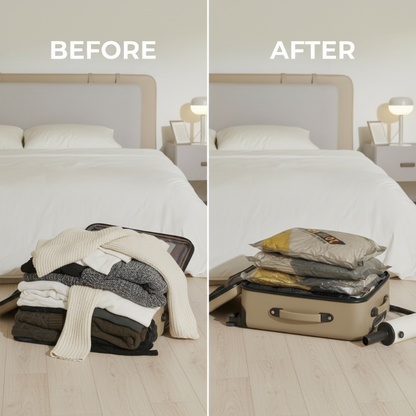 FreedomSeal™ — Unlock Effortless Travel with Lighter, Space-Saving Packing Power