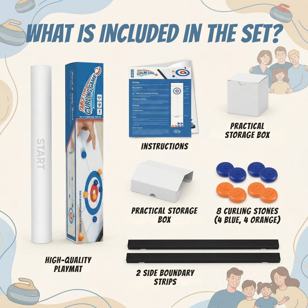 GlideAce™ Mini Curling Set — Ignite Family Rivalries with Every Slide and Laugh