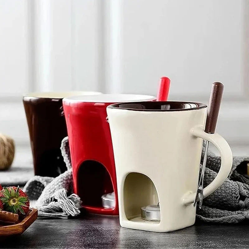 SensaMelt™ Ceramic Fondue Mug — Turn Every Dip into a Silky, Warm Moment of Pure Indulgence