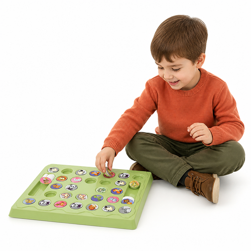 Memory Game Animal Matching 18 Pairs Non-Toxic Cardboard