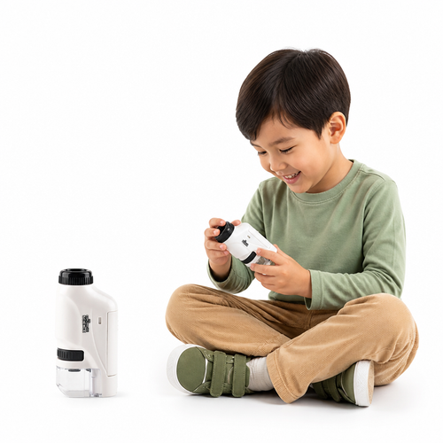 Pocket Microscope 120x LED Light