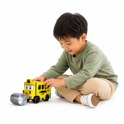 Transforming Toy Car 2-in-1 One-Hand Operation Child-Safe Plastic