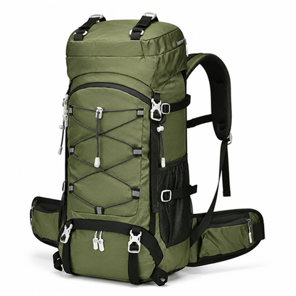 Hiking Backpack Water-Resistant Ergonomic Padded Straps 36-55L Capacity