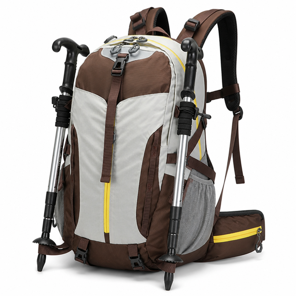 Hiking Backpack 40L Padded Straps & Breathable Back Panel