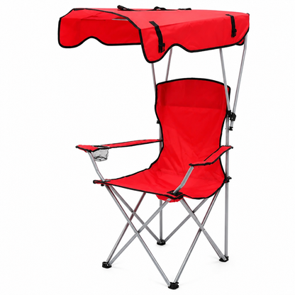 Folding Chair Integrated Sun Canopy Lightweight & Foldable