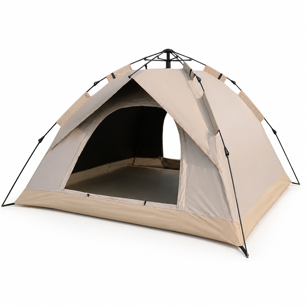 Camping Tent 2-Person Quick-Pitch Water-Repellent & Mesh Windows