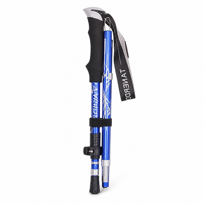 Trekking Poles Adjustable Foldable Aluminum Shaft & Tungsten Tips