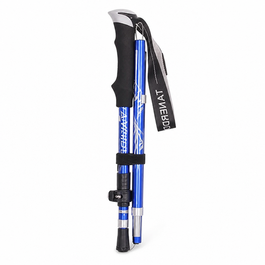 Trekking Poles Adjustable Foldable Aluminum Shaft & Tungsten Tips