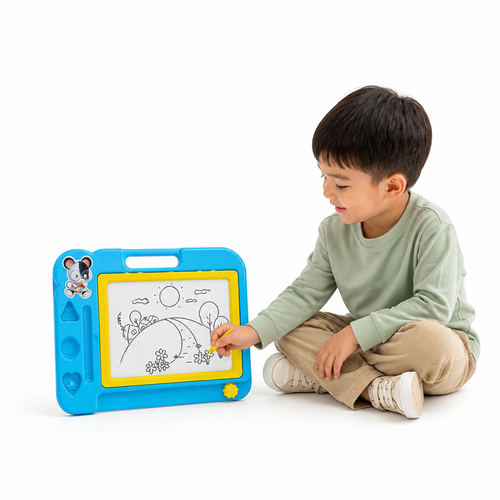 Kids Drawing Board Rewritable Wipe-Clean Stylus & Holder