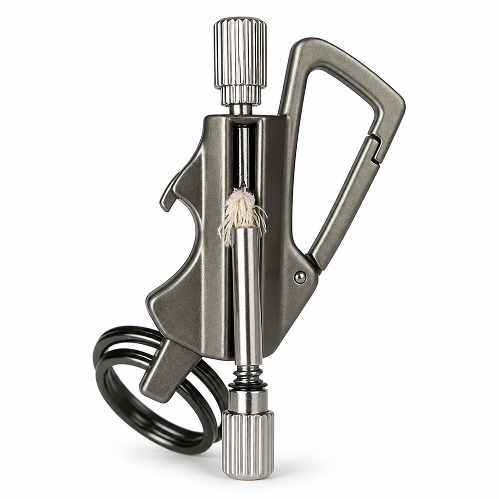 Survival Fire Starter Windproof 3-in-1 Keychain & Bottle Opener
