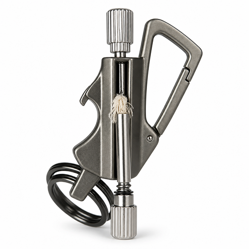 Survival Fire Starter Windproof 3-in-1 Keychain & Bottle Opener