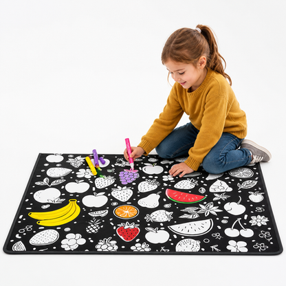 Kids Coloring Blanket Washable Reusable 127 x 150 Cm
