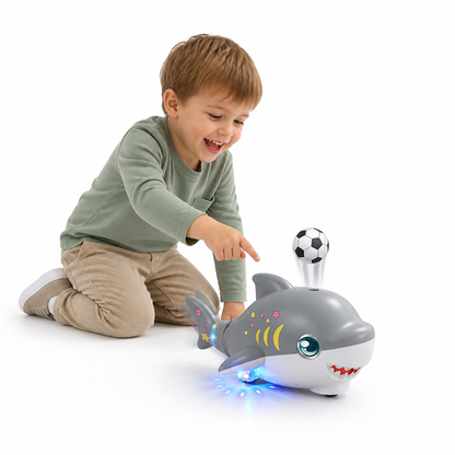Interactive Shark Toy Floating Ball LED Lights & Music