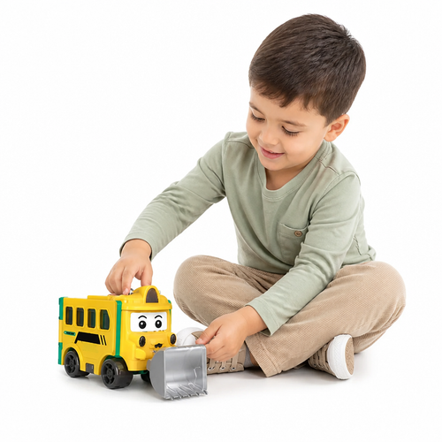 Toy Car 2-in-1 One-Move Transform Child-Safe Plastic