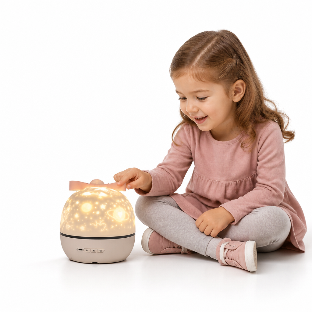 Kids Star Projector Rotating USB Rechargeable Remote Control