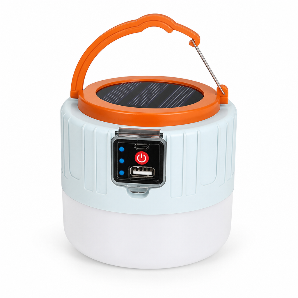 Camping Lantern 1500-Lumen Solar & USB-C Rechargeable