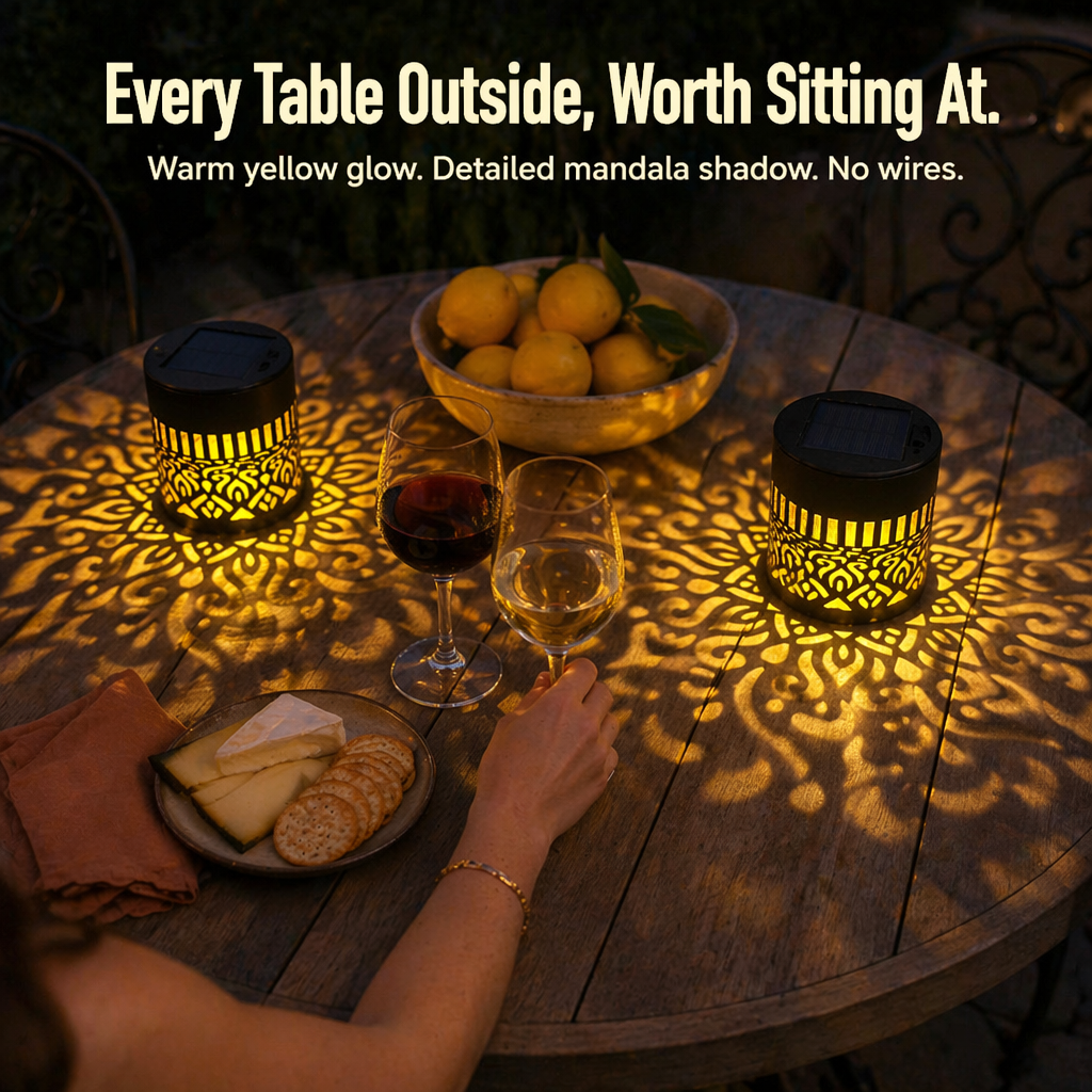 LunaAura™ — Turn Your Nights into Mesmerizing Solar-Charged Mandala Wonders
