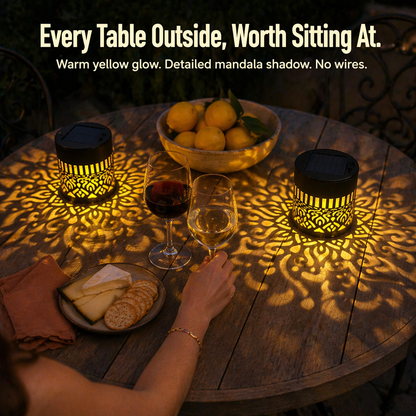 LunaAura™ — Turn Your Nights into Mesmerizing Solar-Charged Mandala Wonders