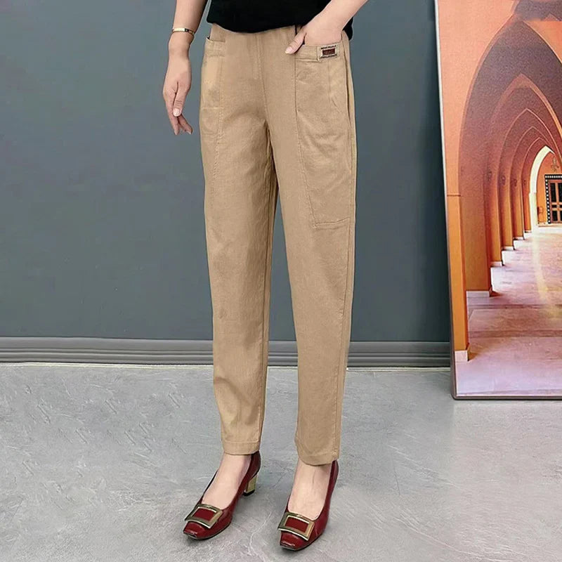 VivaLuxe™ Cotton Pants — Experience Unmatched Freedom and Flawless Style All Day Long