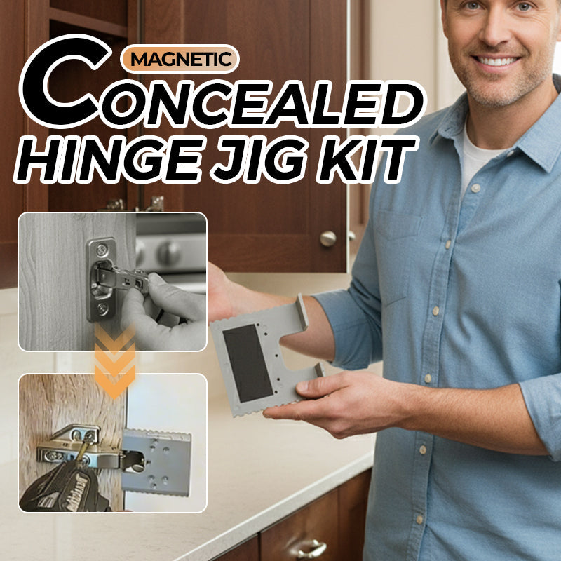 MagnaFit™ Precision Hinge Jig — Snap Perfect Cabinet Doors and Ditch Frustration Forever