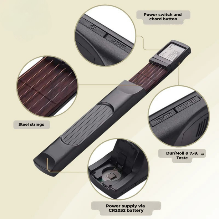 StrumEase™ Pocket Trainer — Master Guitar Anywhere with Quiet Confidence and Effortless Progress