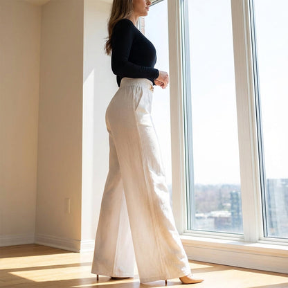 ViraLuxe™ Wide-Leg Pants — Sculpt Your Curves in All-Day Comfort and Effortless Style