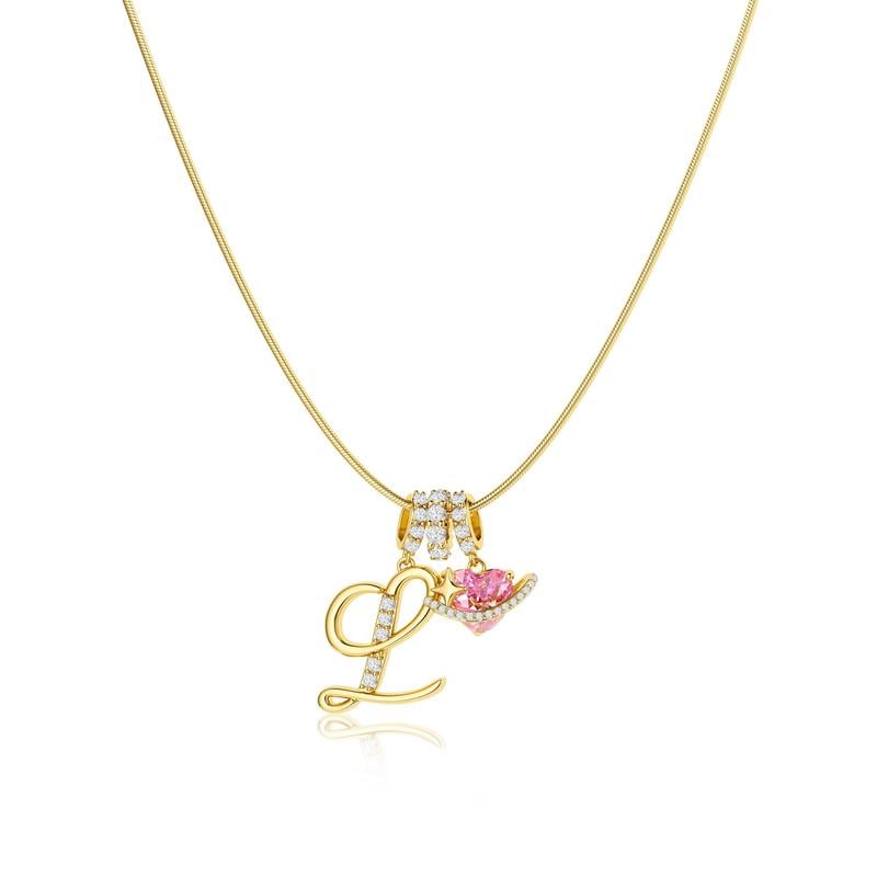 AuraNest™ 3-Layer Initial Necklace — Wear Your Story in Glowing, Comfortable Elegance That Turns Every Head