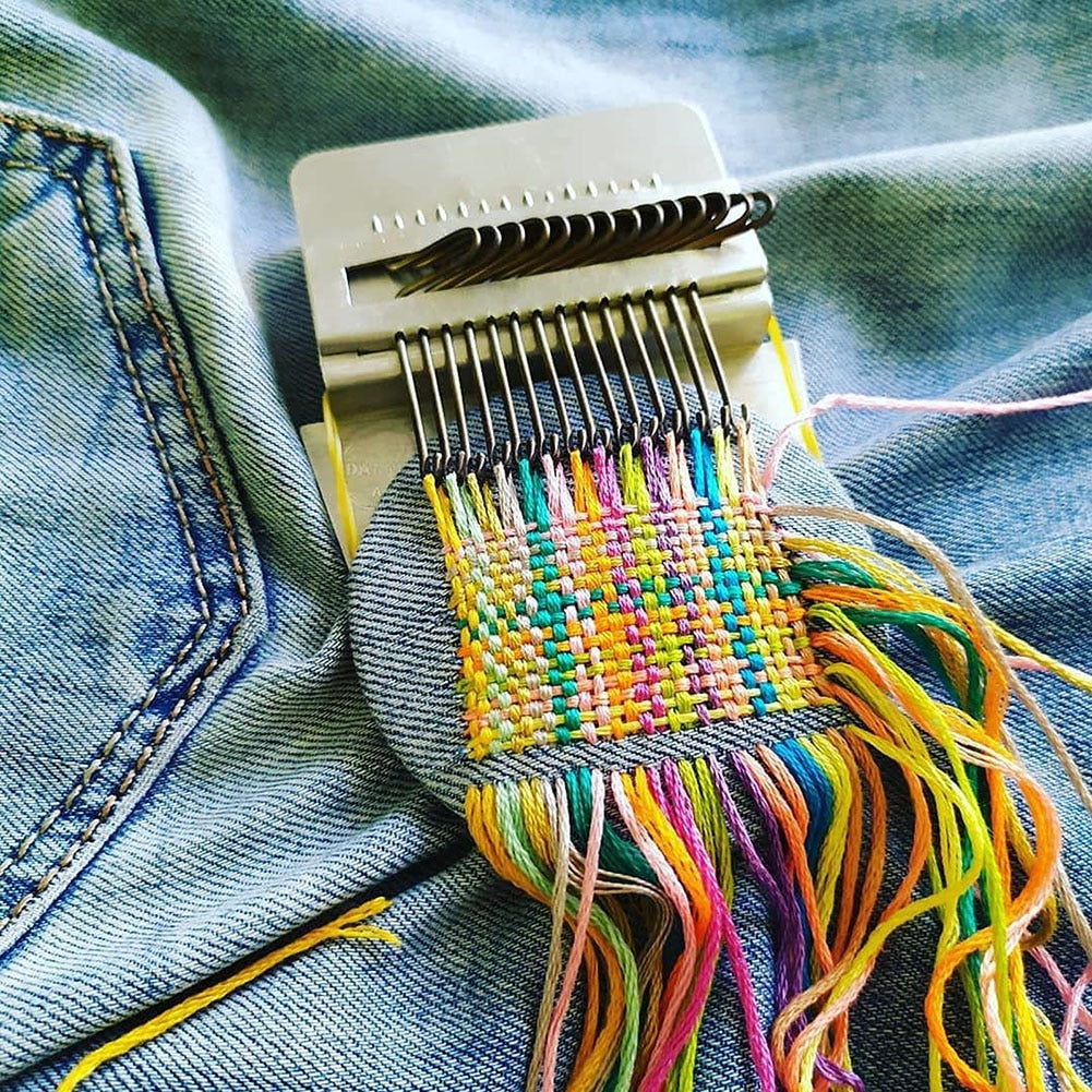 ThreadCraft™ Mini Loom — Turn Every Tear into a Bold, Creative Statement Instantly