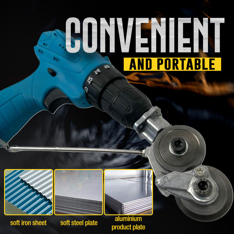 SteelSlice™ Drill Plate Cutter — Transform Your Drill into a Powerhouse for Effortless, Perfect Cuts Every Time