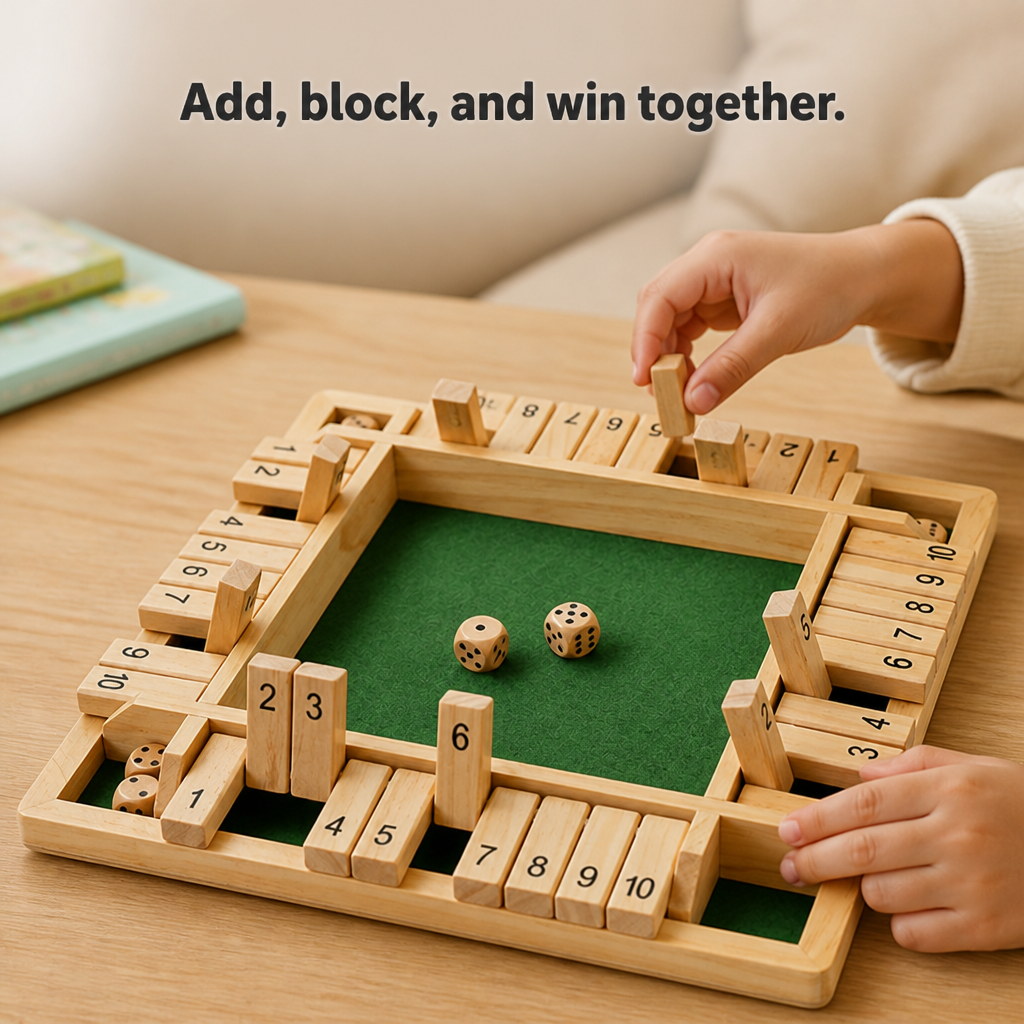 Children's Math Board Game Wooden Interactive Ages 3+