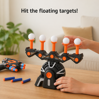 Target Shooting Game Floating Hover Balls & Foam Blaster