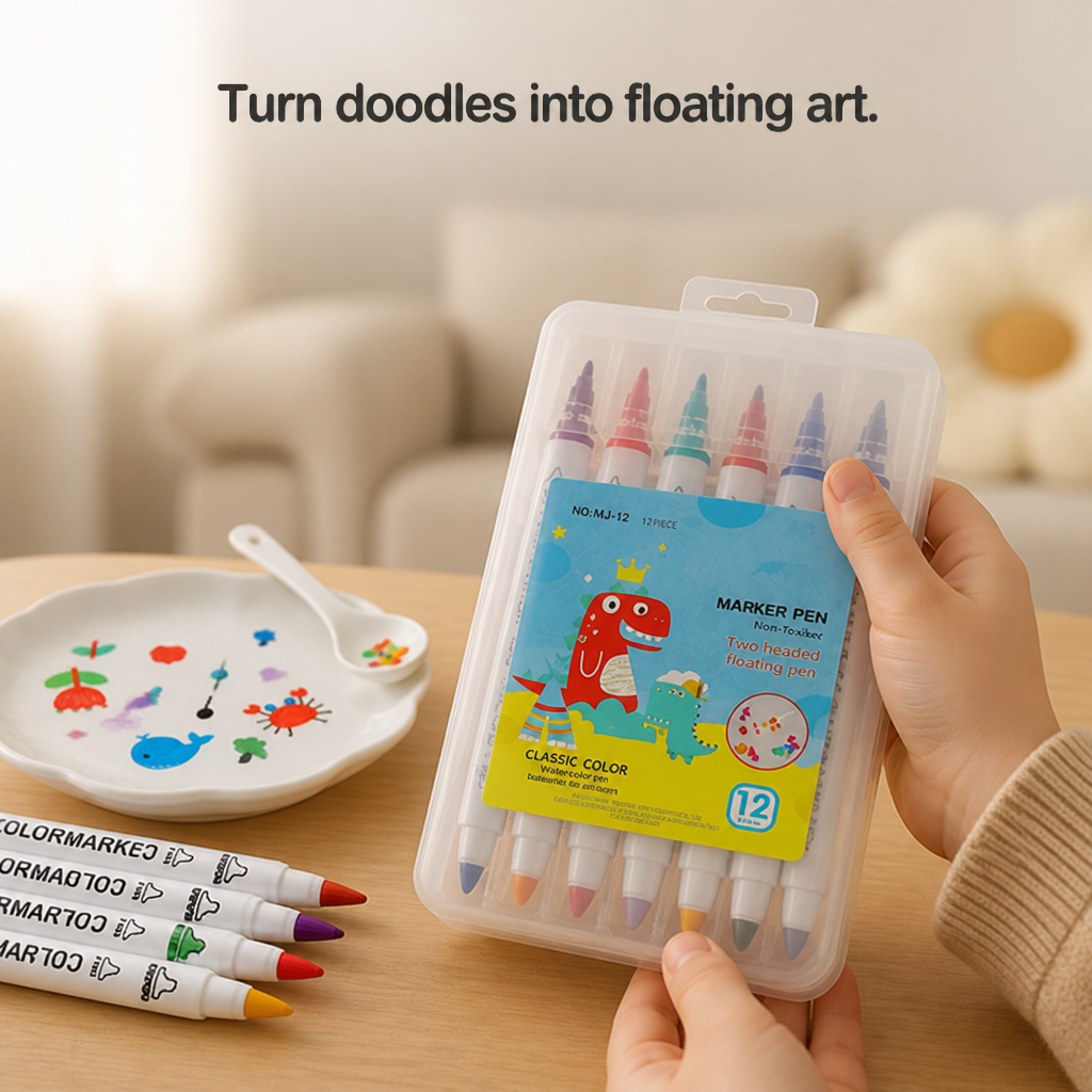 Kids Water Art Pens Floating Effect Set Of 12