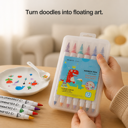 Kids Water Art Pens Floating Effect Set Of 12