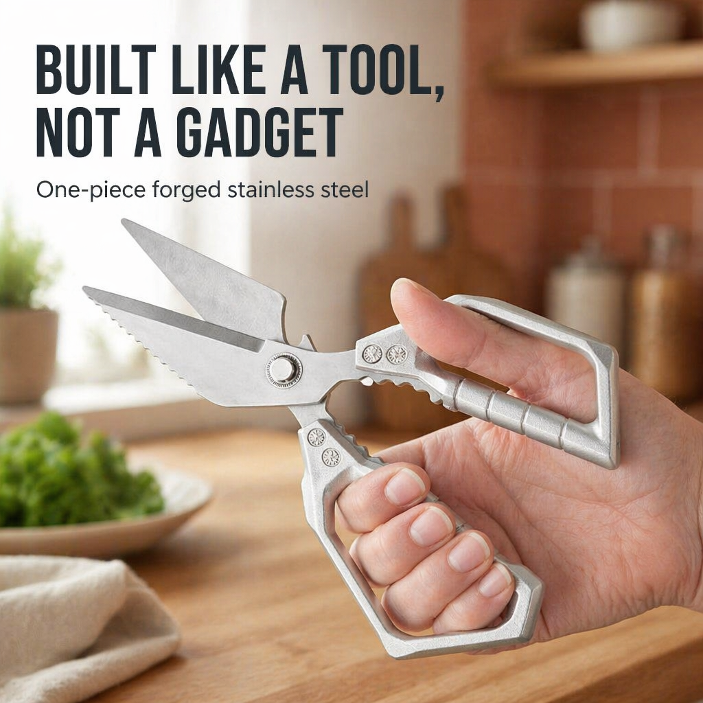 SharpEdgePro™ — Cut Chicken Bones, Shells & Herbs in a Single Snap