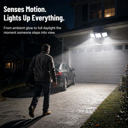 LumaRay™ — Illuminate Every Shadowy Spot With 270° of Solar Motion-Activated Light