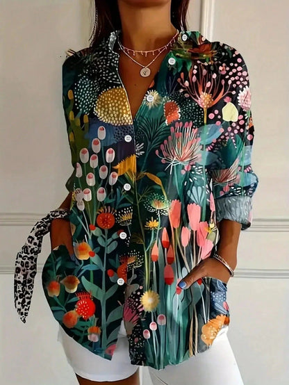 Luminara™ Blouse — Ignite Your Confidence with Vibrant Color and Flawless Fit All Day Long