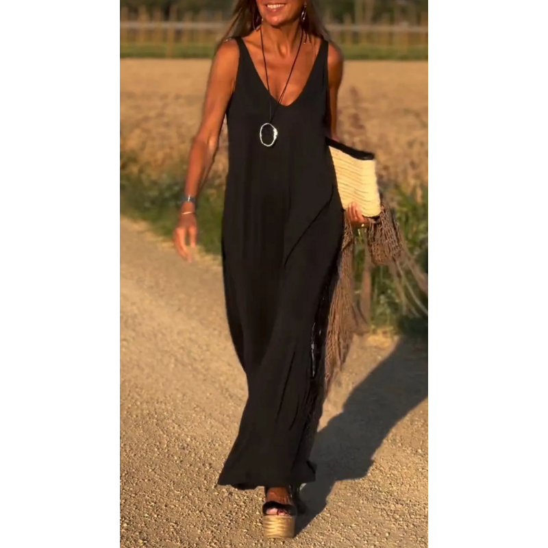 LunaSilk™ Maxi Dress — Experience Effortless Glamour That Moves With You