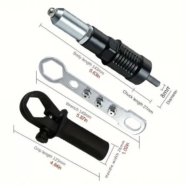 GripForce™ — Transform Your Drill Into a Nonstop Riveting Beast That Never Lets You Down