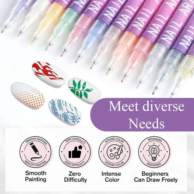 Dazzlera™ Precision Pens — Ignite Your Boldest, Most Flawless Nail Art Ever
