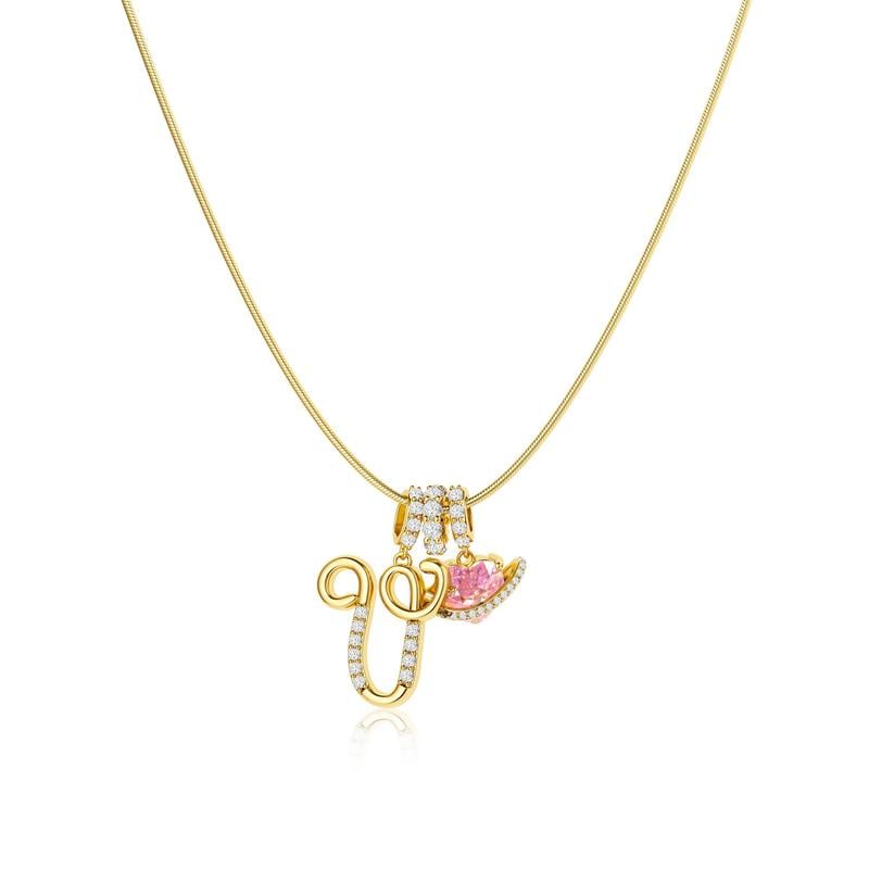 AuraNest™ 3-Layer Initial Necklace — Wear Your Story in Glowing, Comfortable Elegance That Turns Every Head