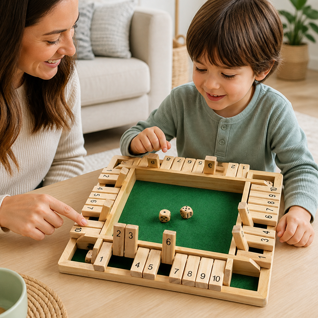 Children's Math Board Game Wooden Interactive Ages 3+