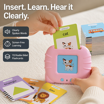 Flashcard Reader Talking Screen-Free Includes Cards