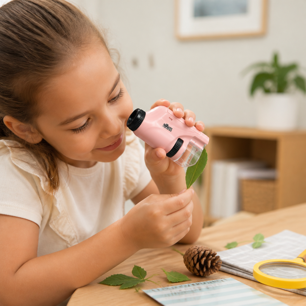 Pocket Microscope 120x LED Light